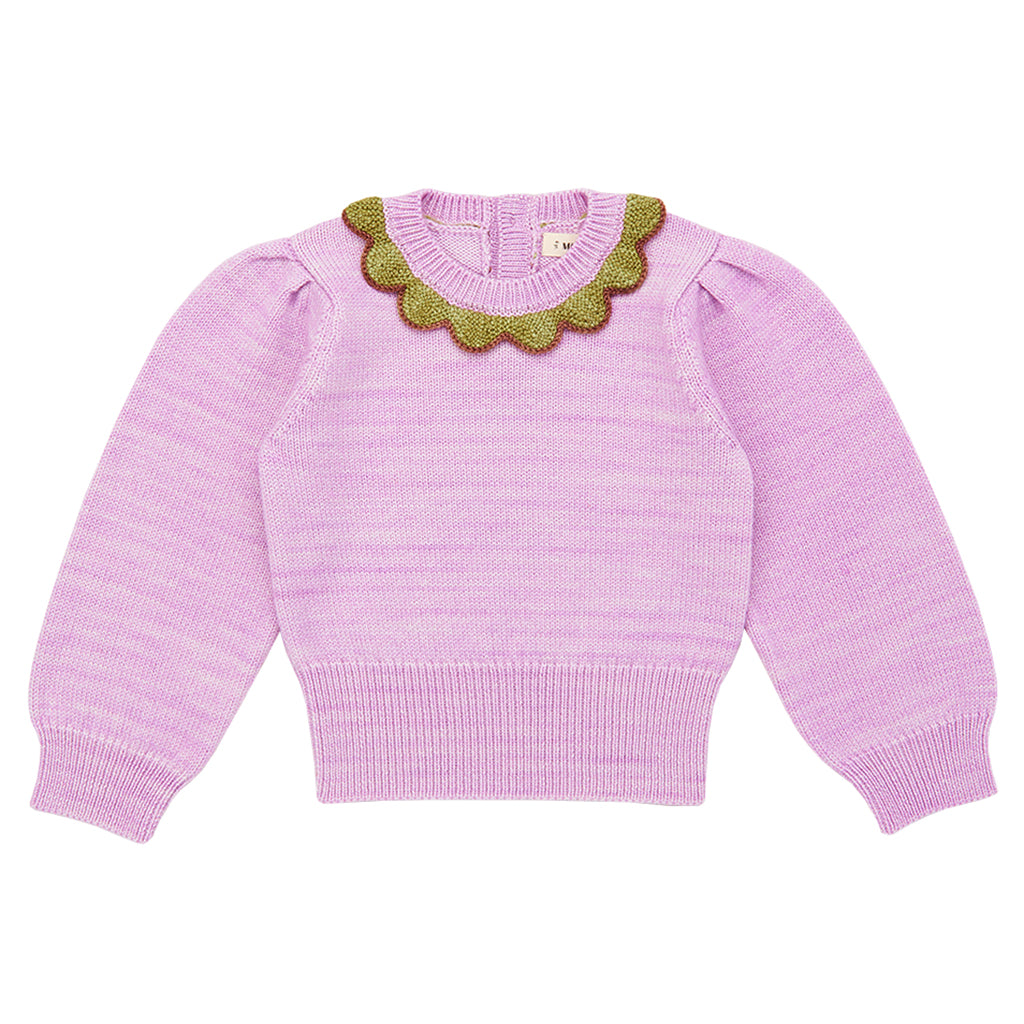 Misha & Puff Child Elizabeth Sweater Pink Lilac