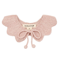 Misha & Puff Child Flower Collar Rosette Pink