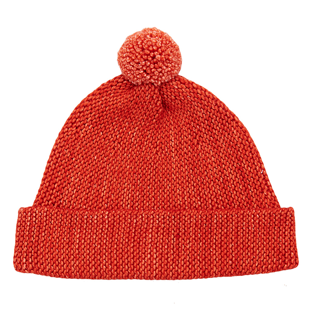 Misha & Puff Child Garter Hat Red Flame