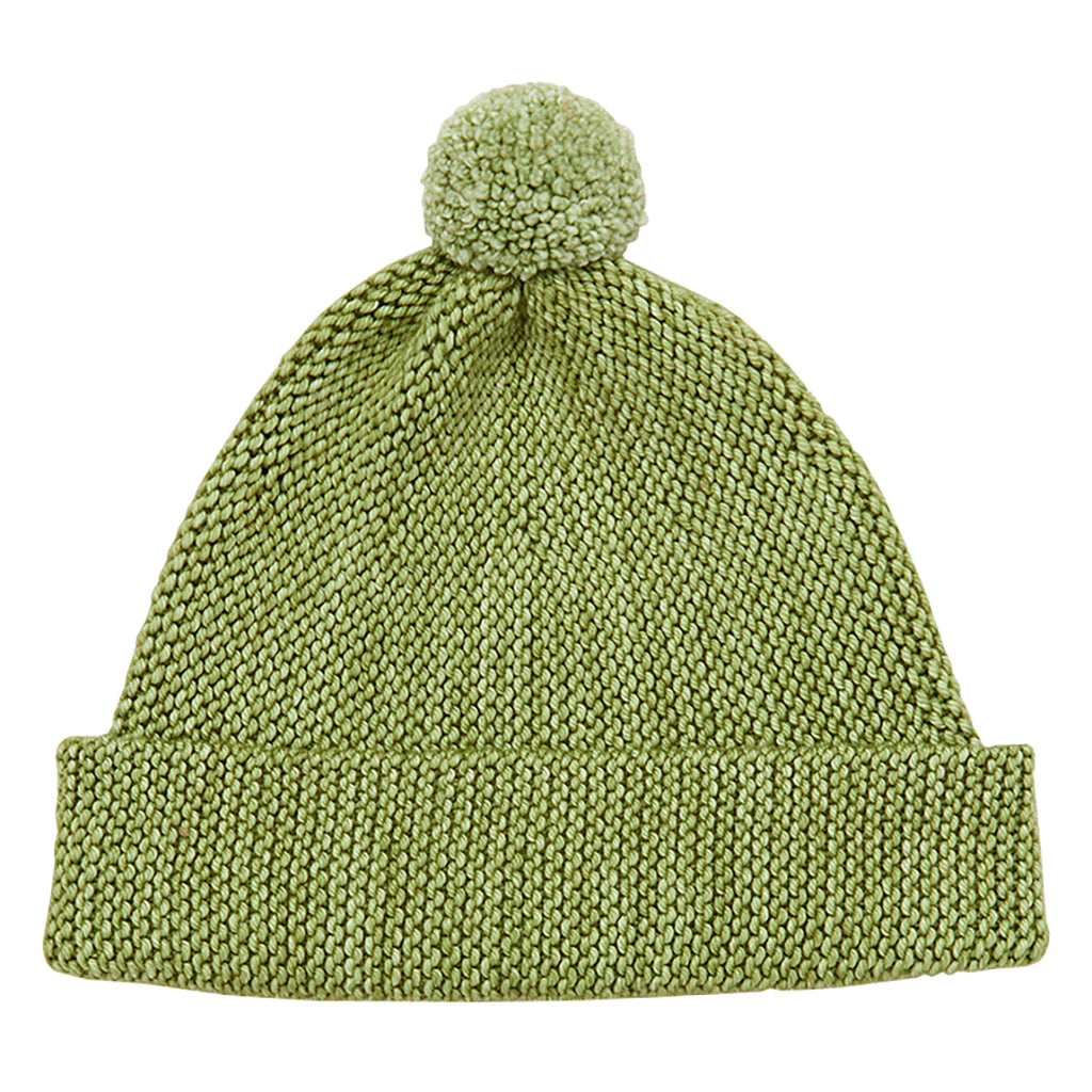 Misha & Puff Child Garter Hat Sprig Green