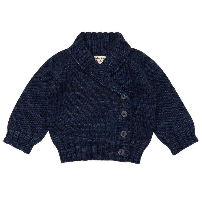 Misha & Puff Baby Saltwater Cardigan Ink Blue - Advice from a