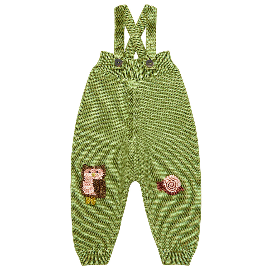 Misha & Puff Baby Meadow Overalls Sprig Green