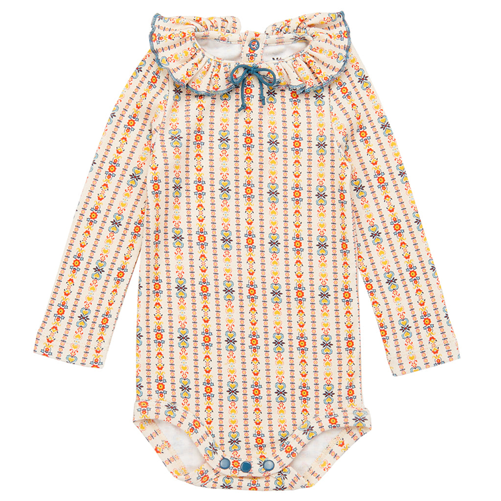 Misha & Puff Baby Pattie Bodysuit String Cream Bohemia Print