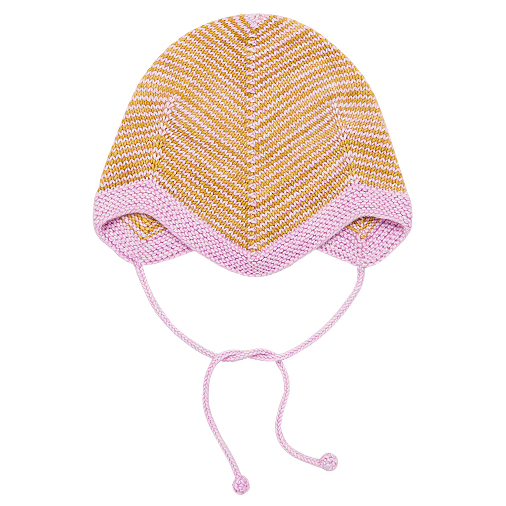 Misha &amp; Puff Baby Strata Acorn Bonnet Pink Lilac