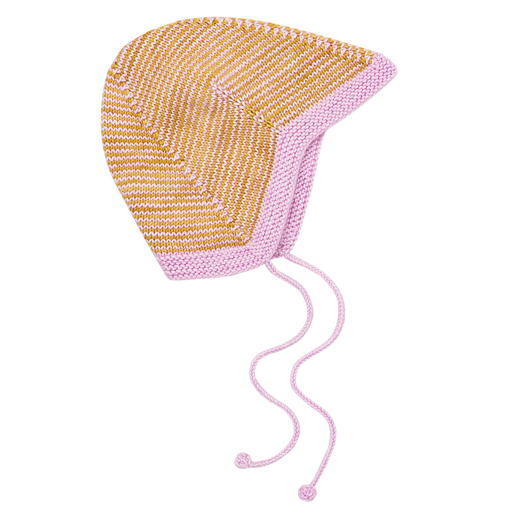 Misha & Puff Baby Strata Acorn Bonnet Pink Lilac
