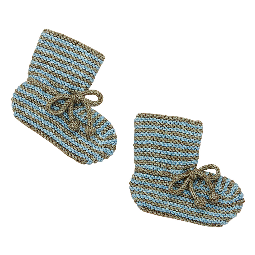 Misha &amp; Puff Baby Strata Classic Booties Seal Grey