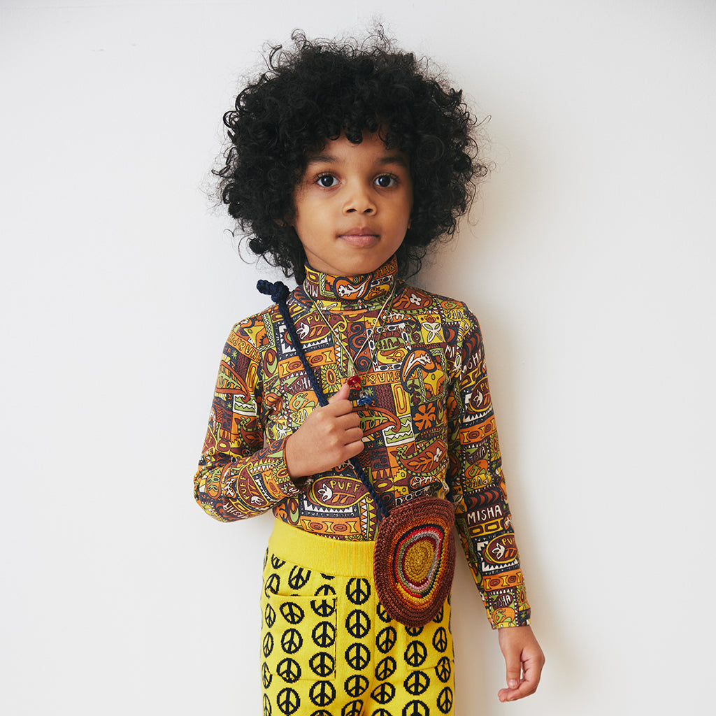 Misha & Puff Child Terrene Shoulder Bag Ink Multicolour