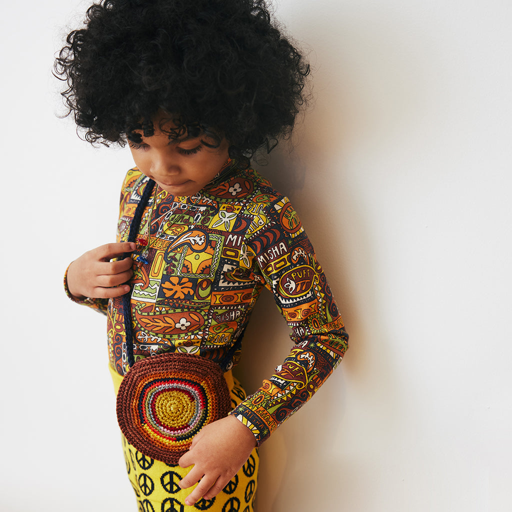 Misha & Puff Child Terrene Shoulder Bag Ink Multicolour