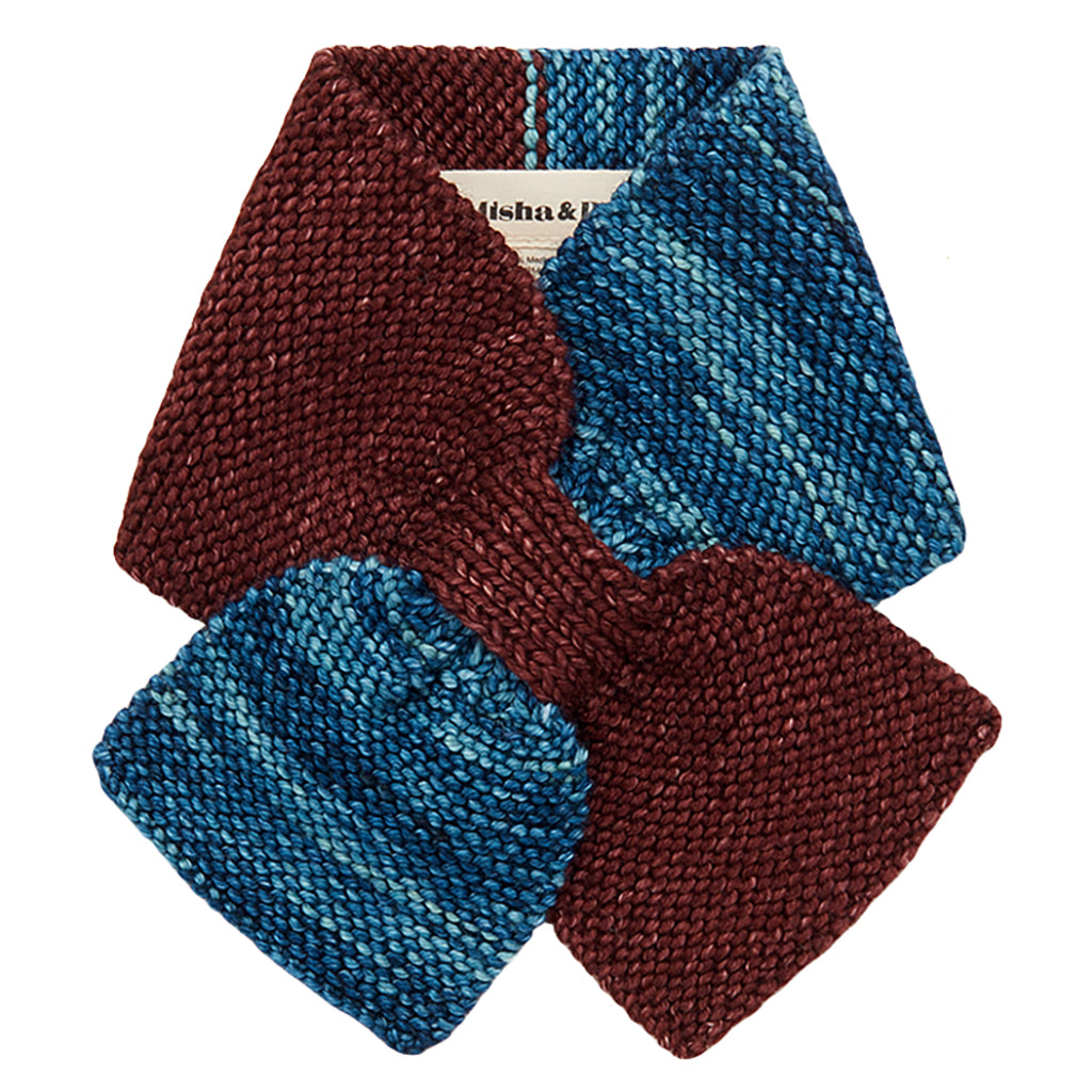 Misha & Puff Child Toboggan Scarf Ocean Blue Space Dye