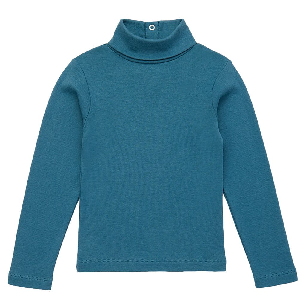 Misha & Puff Child Turtleneck T-shirt Atlantic Blue