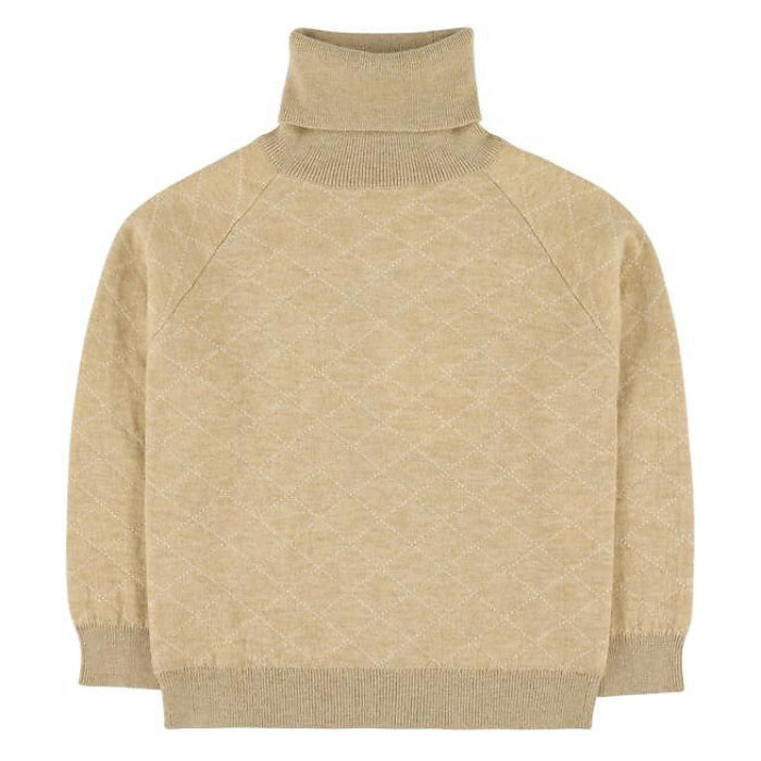 Morley Child Tupac Turtleneck Sweater Camel Beige
