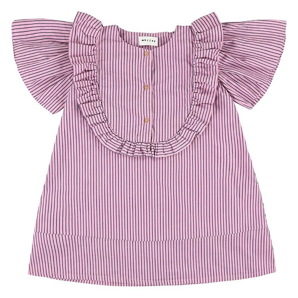 Morley Child Ummy Dress Prince Bonbon Pink Stripes