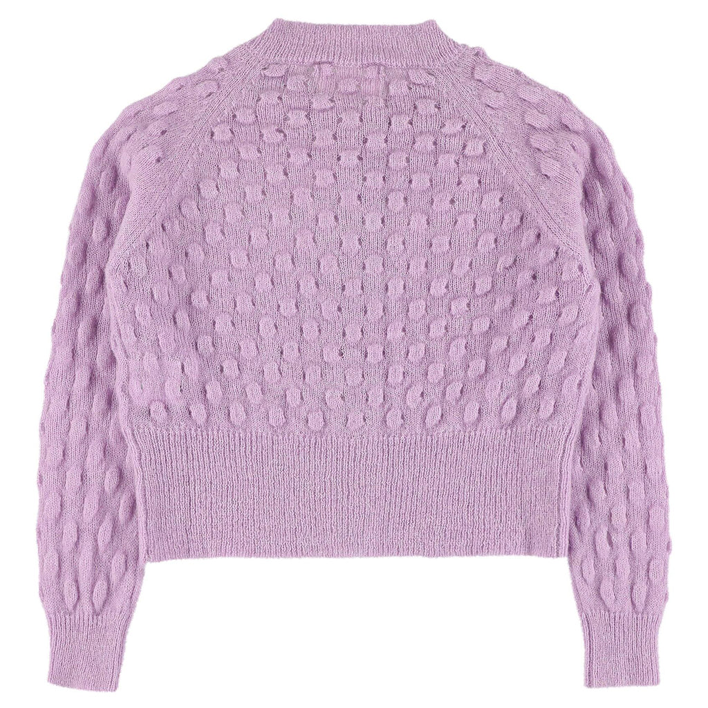 Morley Child Verona Cardigan Waffle Lilac Purple