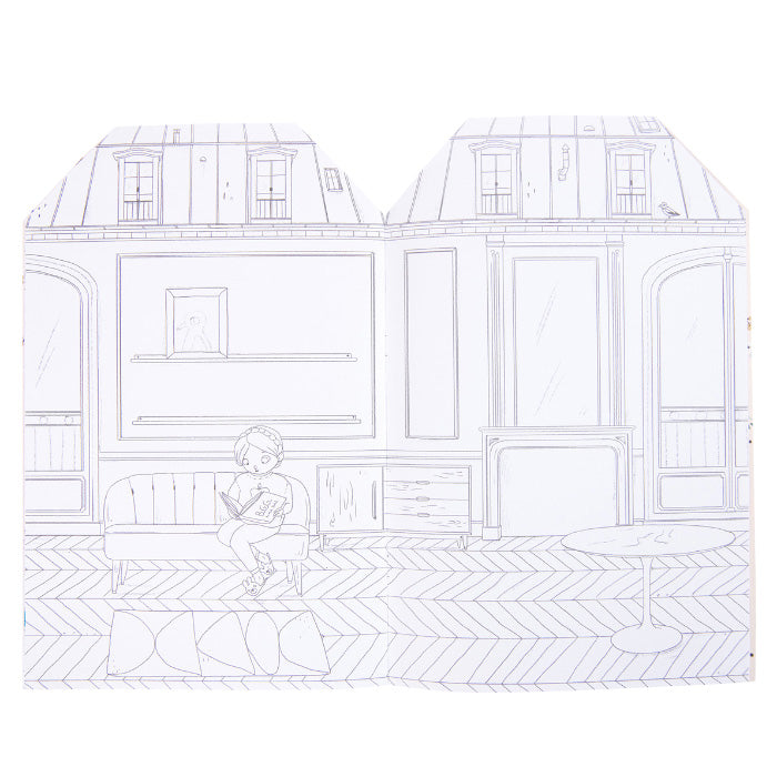 Moulin Roty Les Parisiennes Colouring Book With Stickers