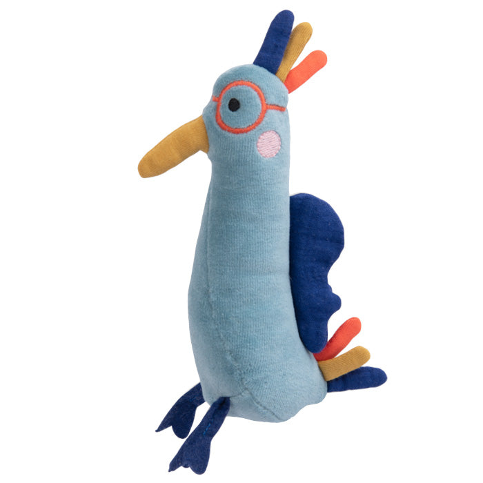 Moulin Roty Les Toupitis Small Blue Bird Soft Toy