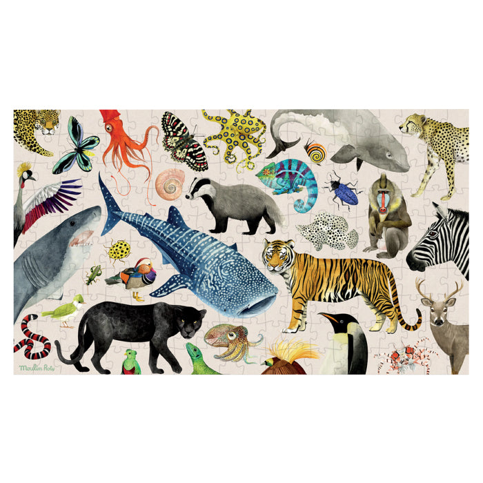 Moulin Roty Tout Autour Du Monde 200 Piece Animals of the World Puzzle