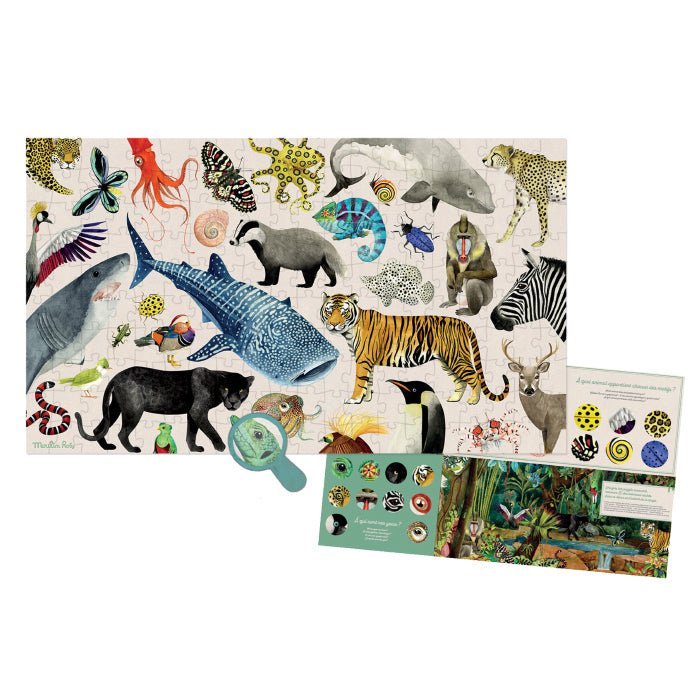 Moulin Roty Tout Autour Du Monde 200 Piece Animals of the World Puzzle
