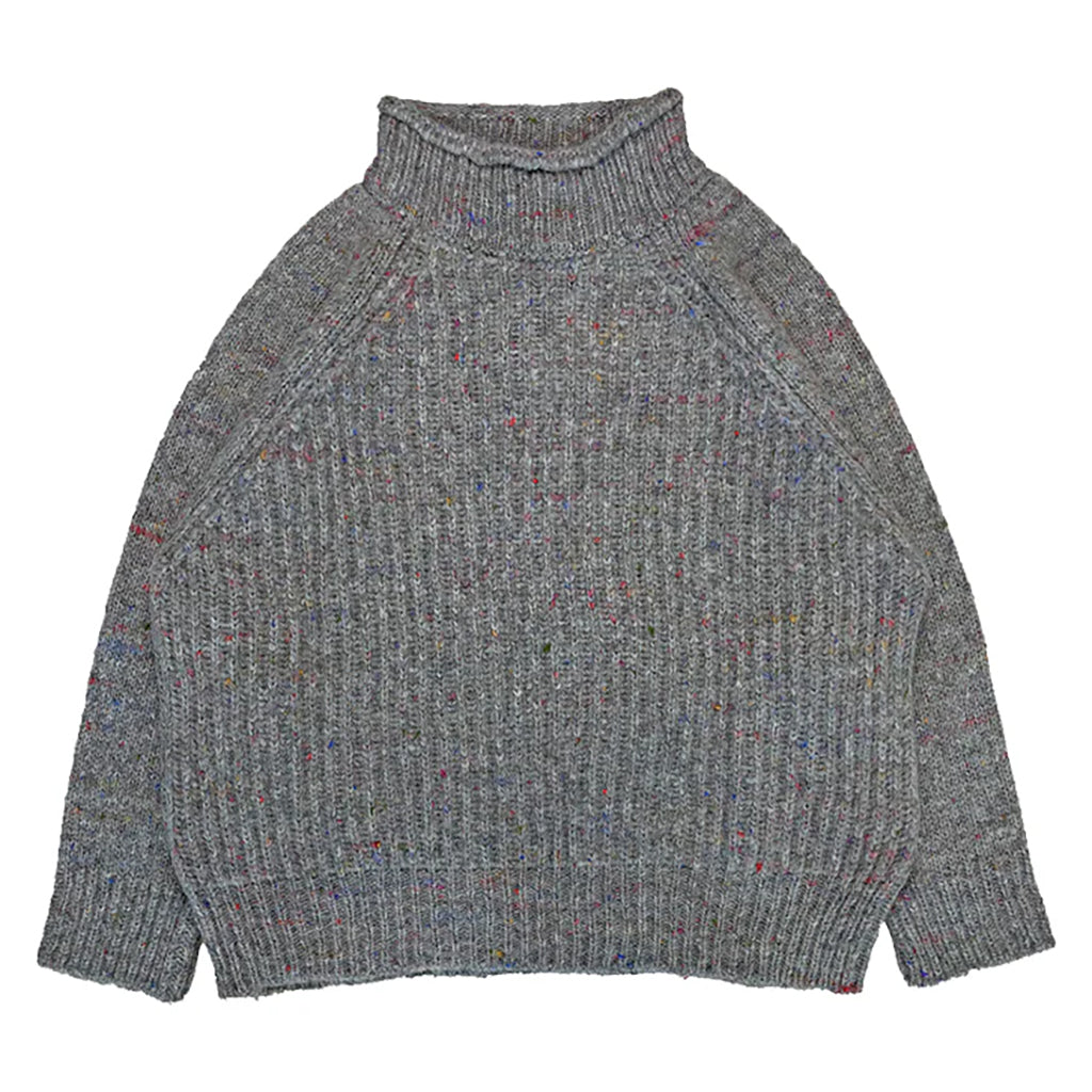 Mabli Woman Moya Funnel Neck Sweater Puddle Grey