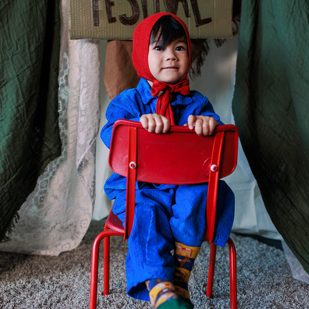 Mabli Baby Tegan Bonnet Hat Redcurrant Red