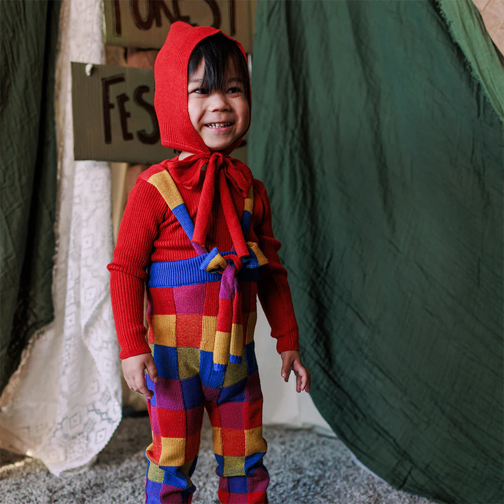 Mabli Baby Tegan Bonnet Hat Redcurrant Red