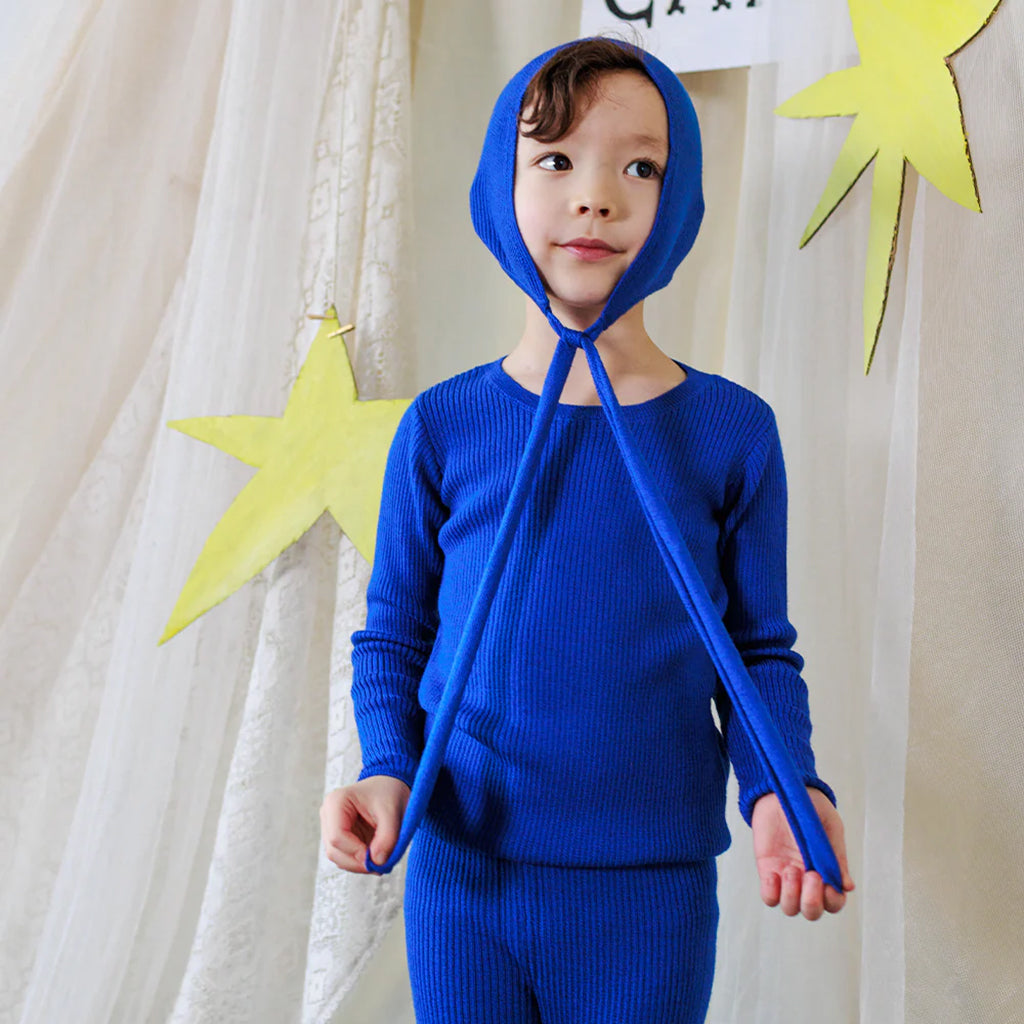 Mabli Baby Tegan Bonnet Hat Sapphire Blue