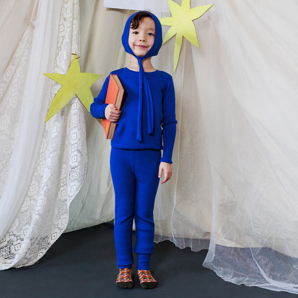 Mabli Baby Tegan Bonnet Hat Sapphire Blue