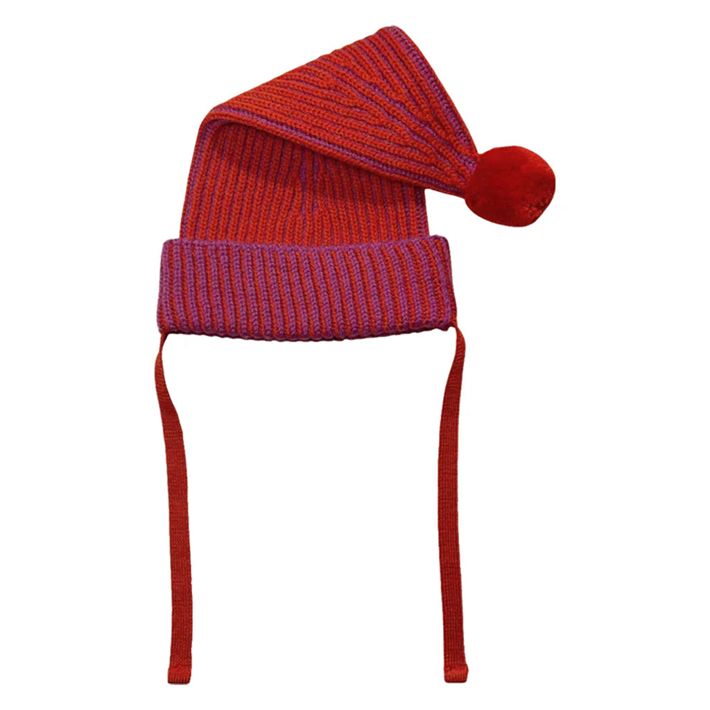 Mabli Baby Jester Hat Violet Purple And Redcurrant Red