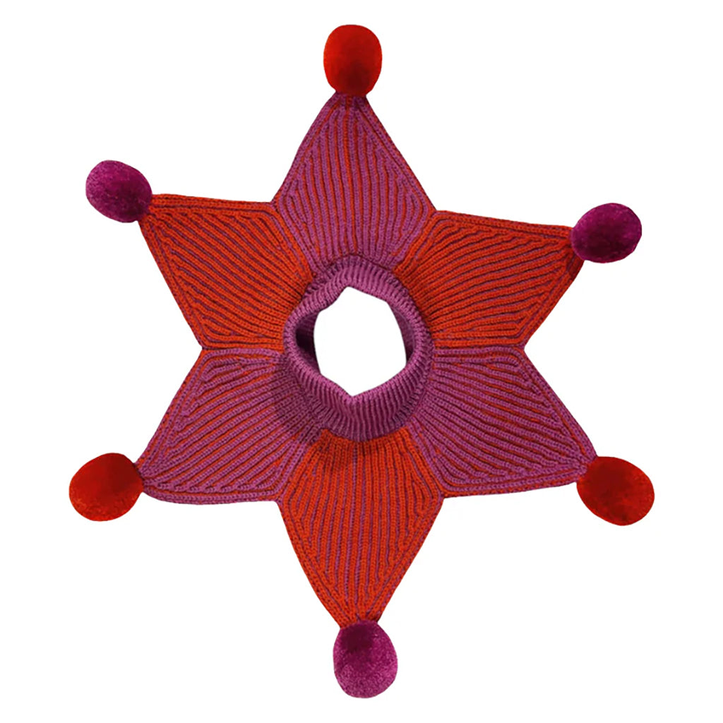 Mabli Baby Jester Collar Violet Purple And Redcurrant Red