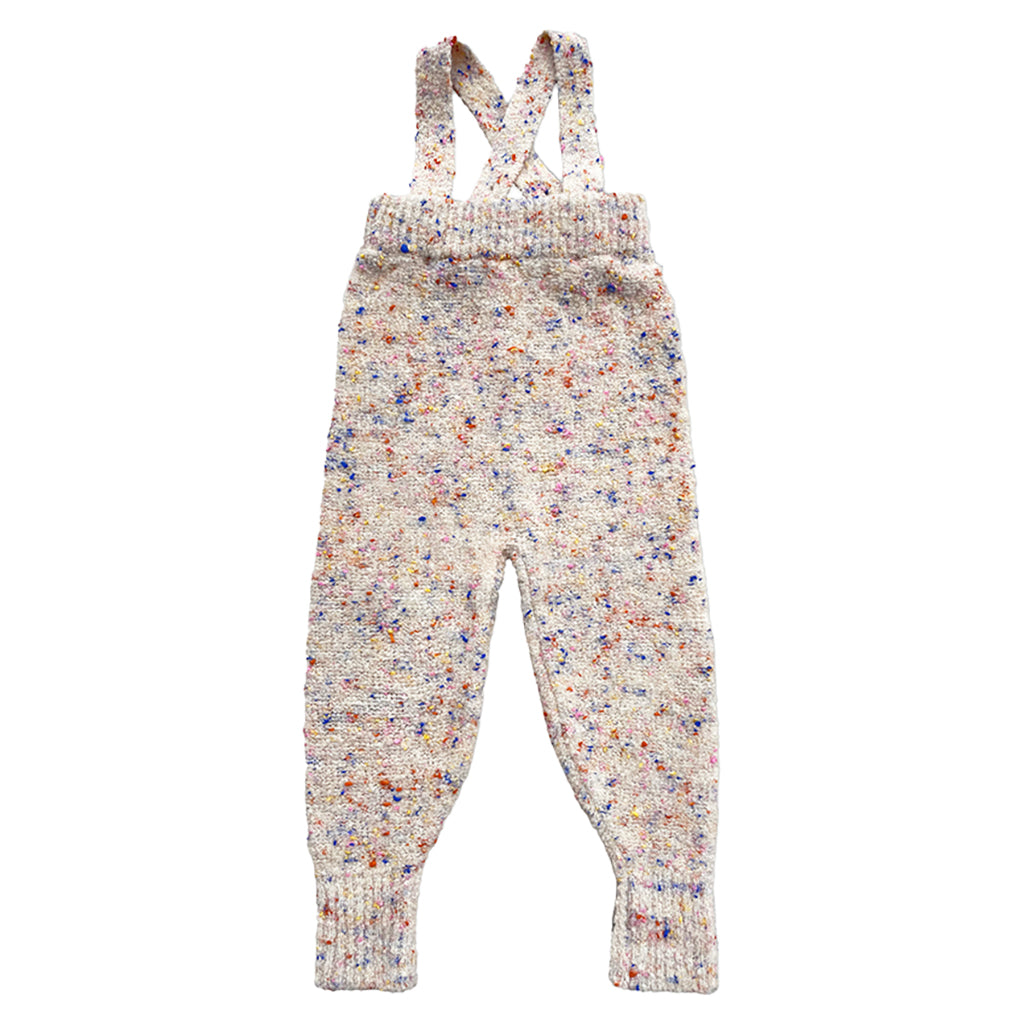 Mabli Baby Sprinkles Overall Leggings Konpeito White