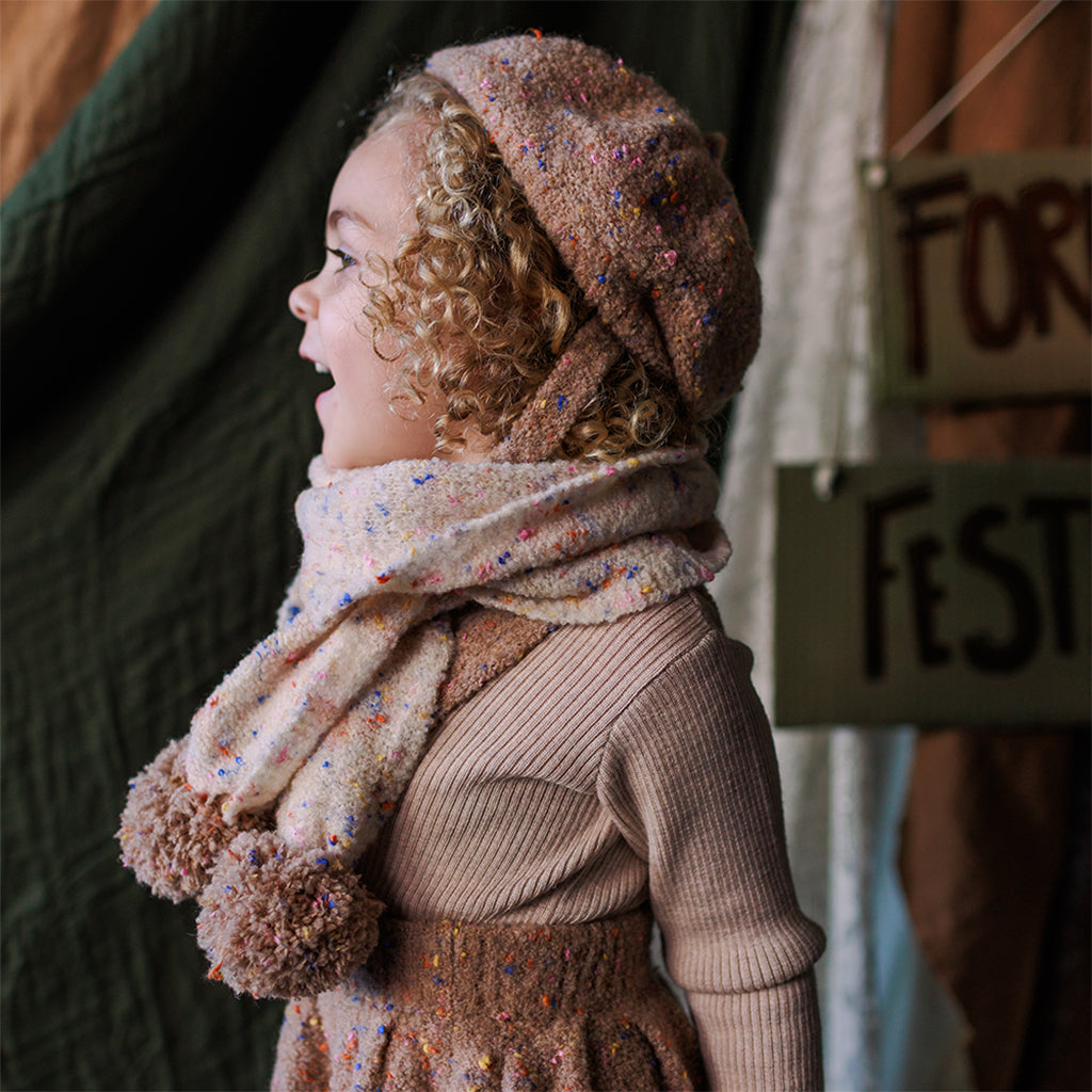 Mabli Baby Sprinkles Scarf Konpeito White