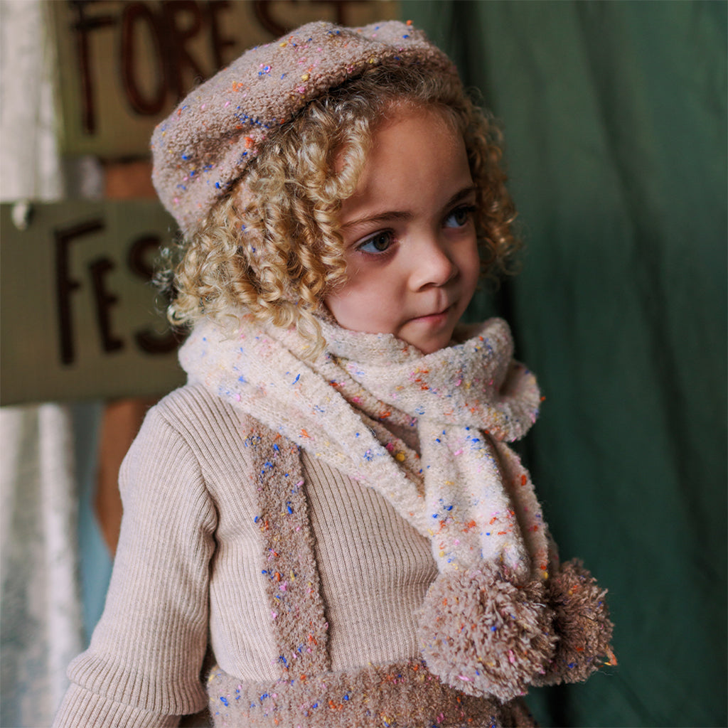 Mabli Baby Sprinkles Scarf Konpeito White