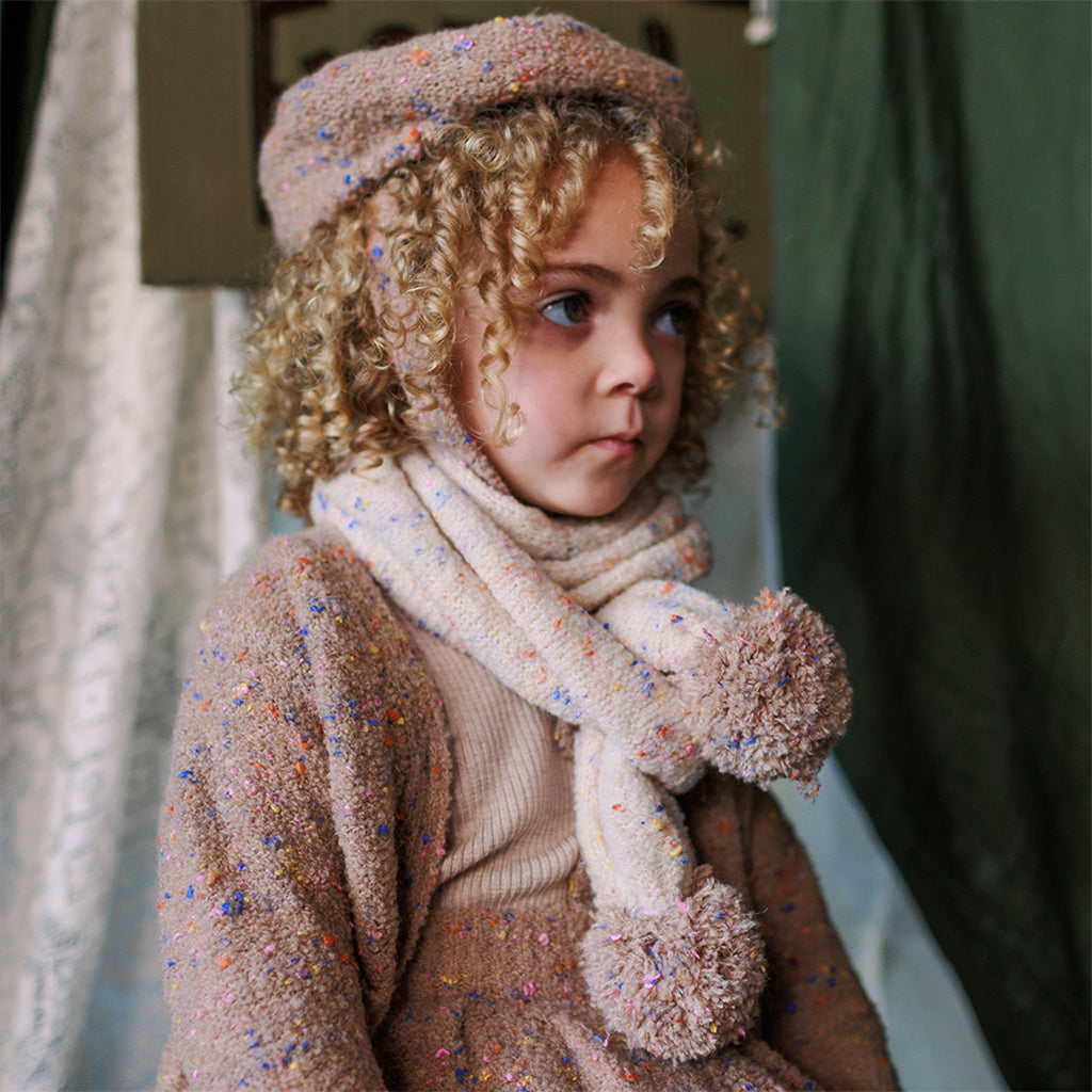 Mabli Baby Sprinkles Scarf Konpeito White