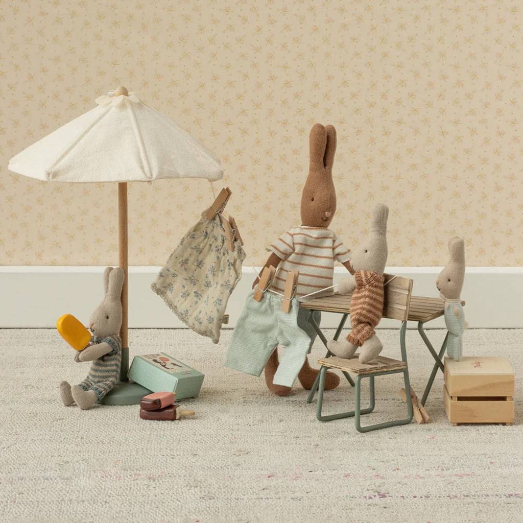 Maileg Toys Mouse Beach Miniature Sunshade