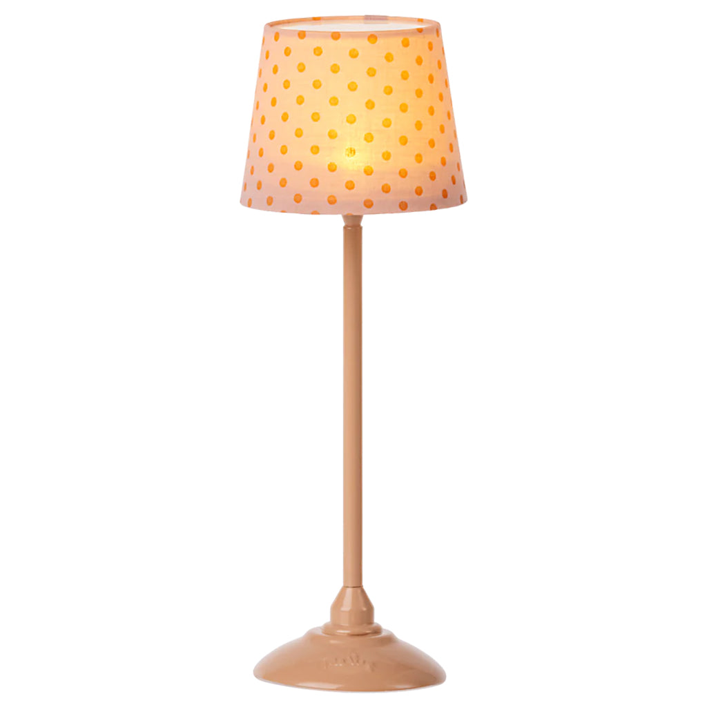 Maileg Toys Mouse Miniature Floor Lamp Dark Powder Pink