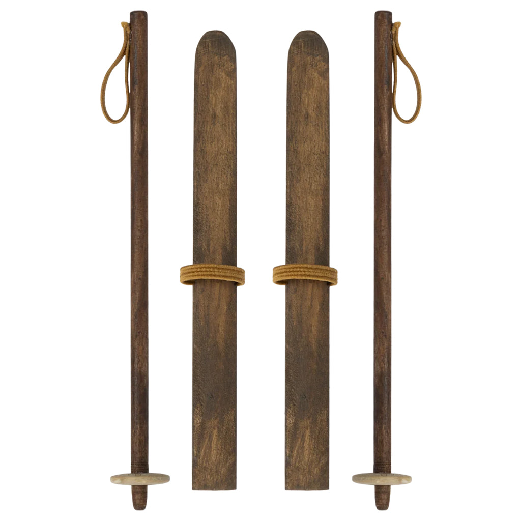 Maileg Toys Mouse Mum And Dad Ski And Ski Poles