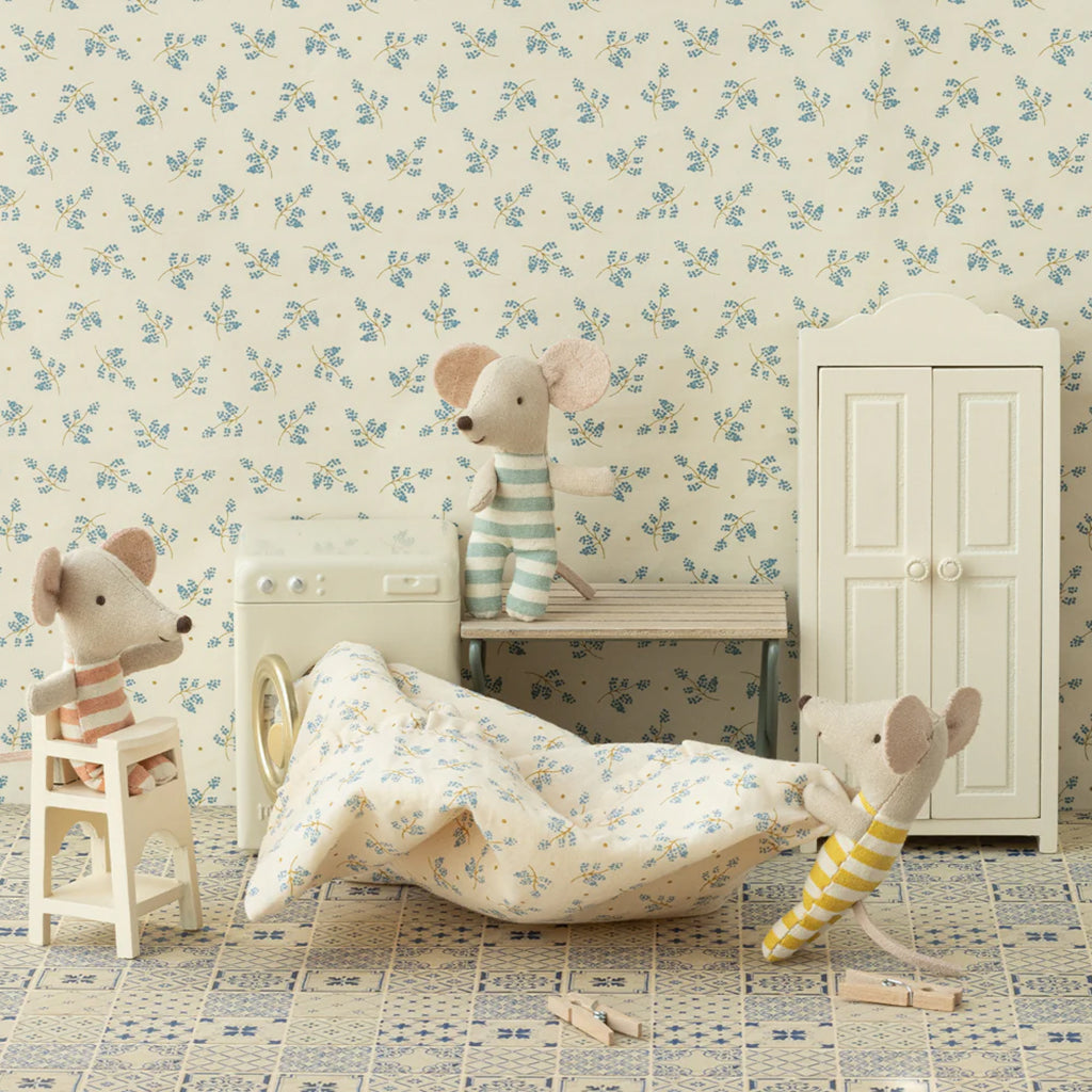 Maileg Toys Mouse Miniature High Chair Off-White