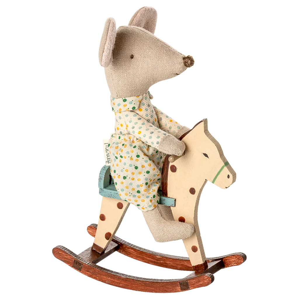 Maileg Toys Mouse Rocking Horse Spotted