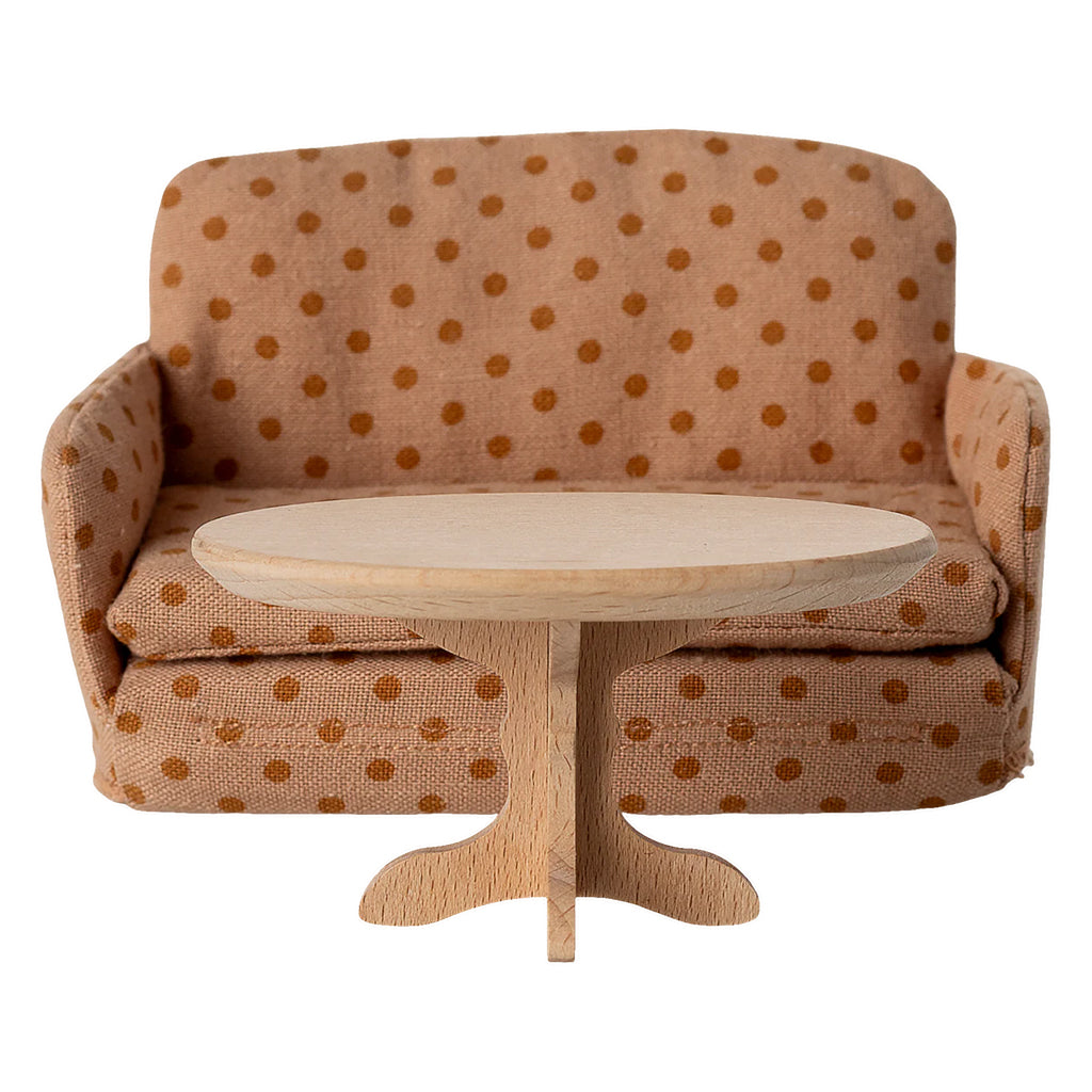 Maileg Toys Mouse Oval Coffee Table Nature