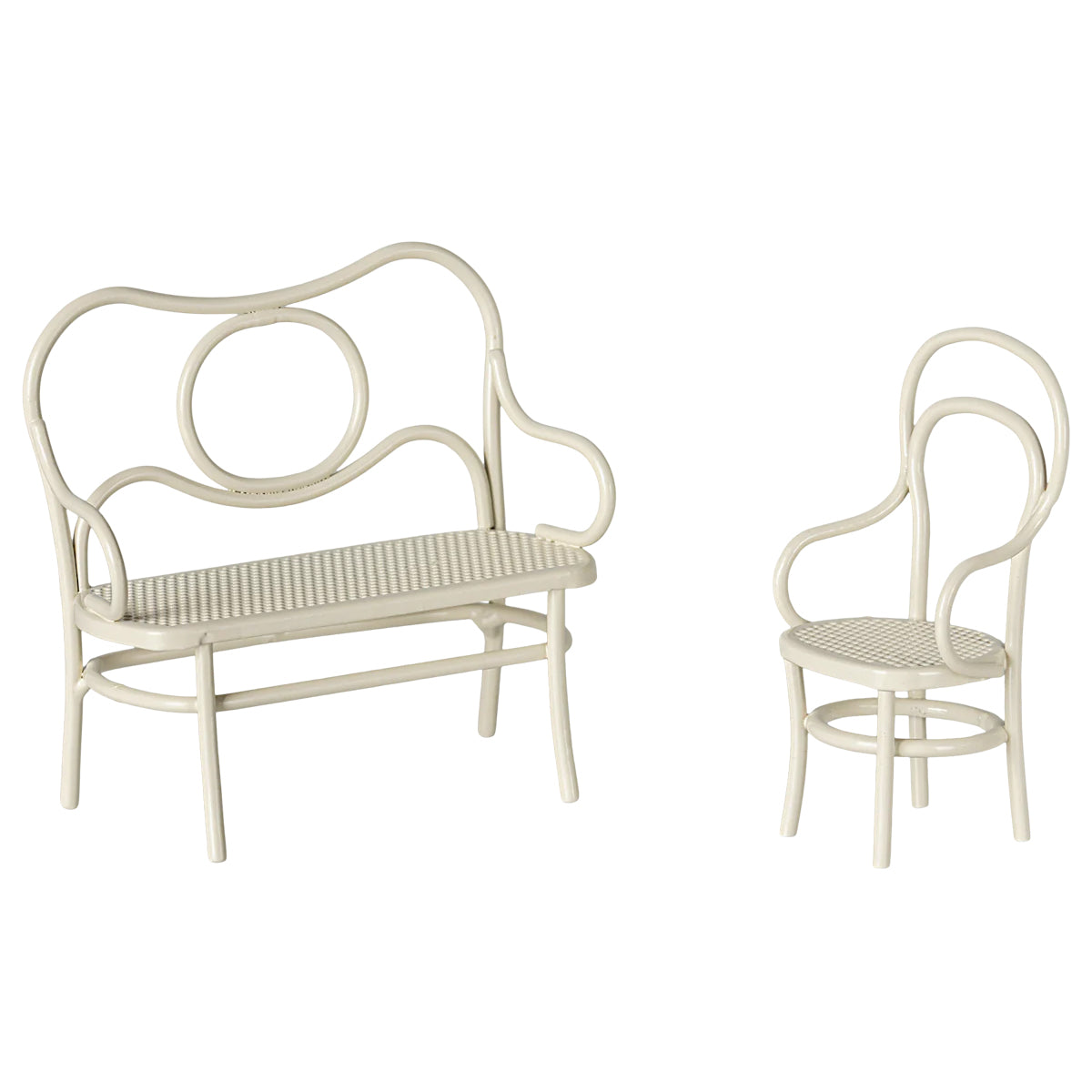 Maileg Toys Mouse Miniature Café Set Small Off-White