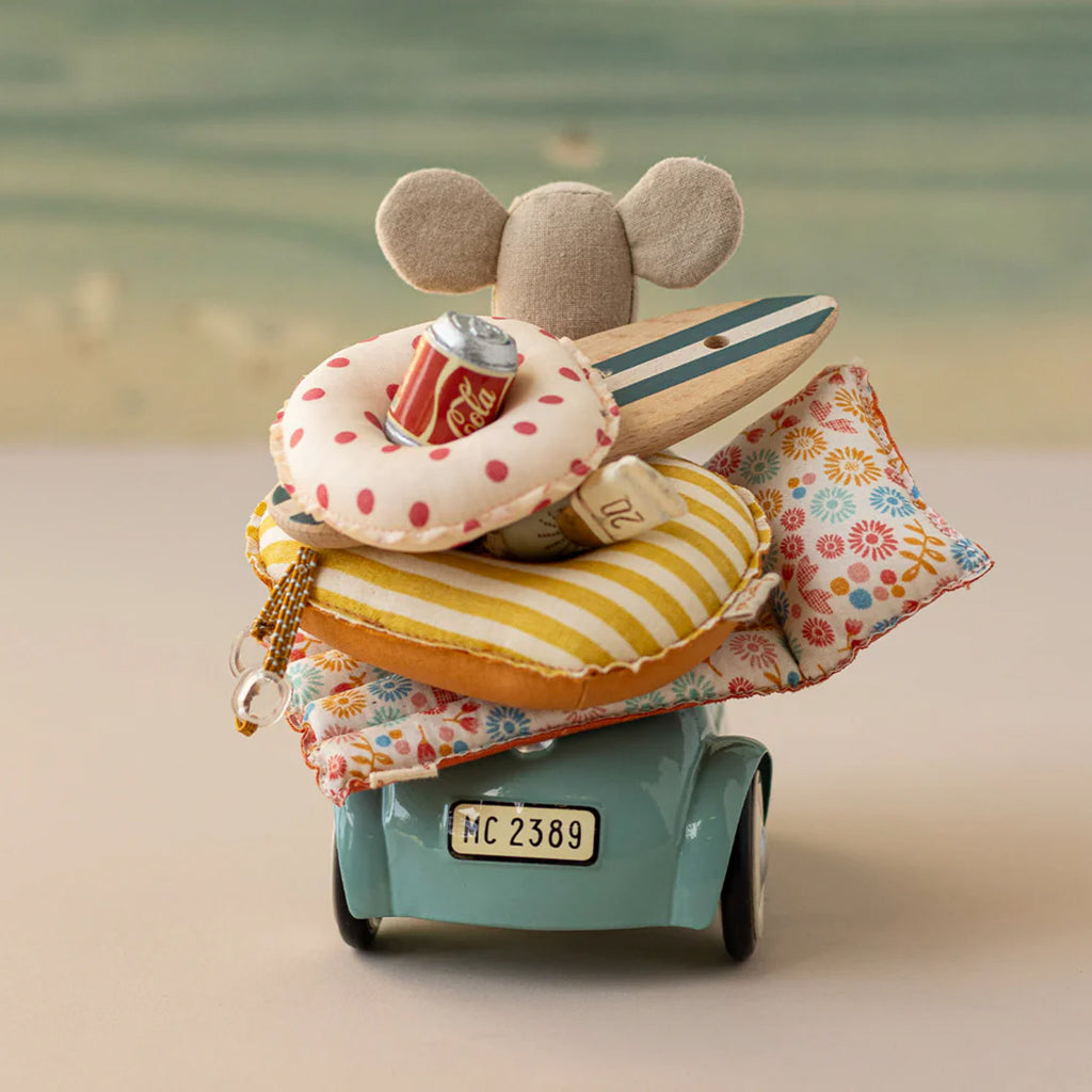 Maileg Toys Mouse Outdoor Car Light Blue