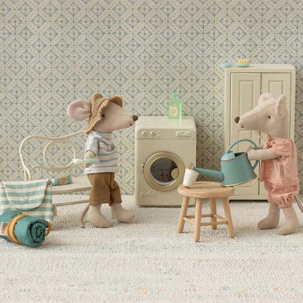Maileg Toys Mouse Home Miniature Washing Machine Off-White