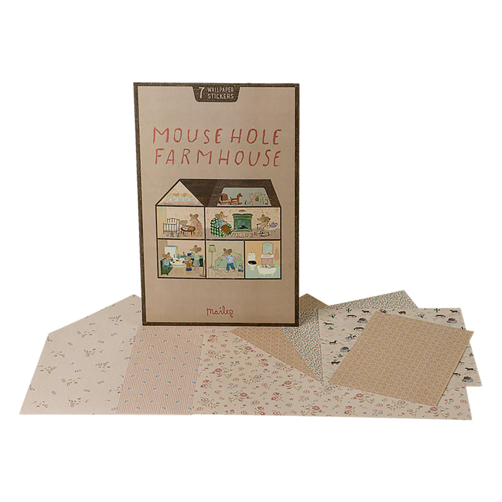 Maileg Toys Mouse Dollhouse Wallpaper Mouse Hole Farmhouse