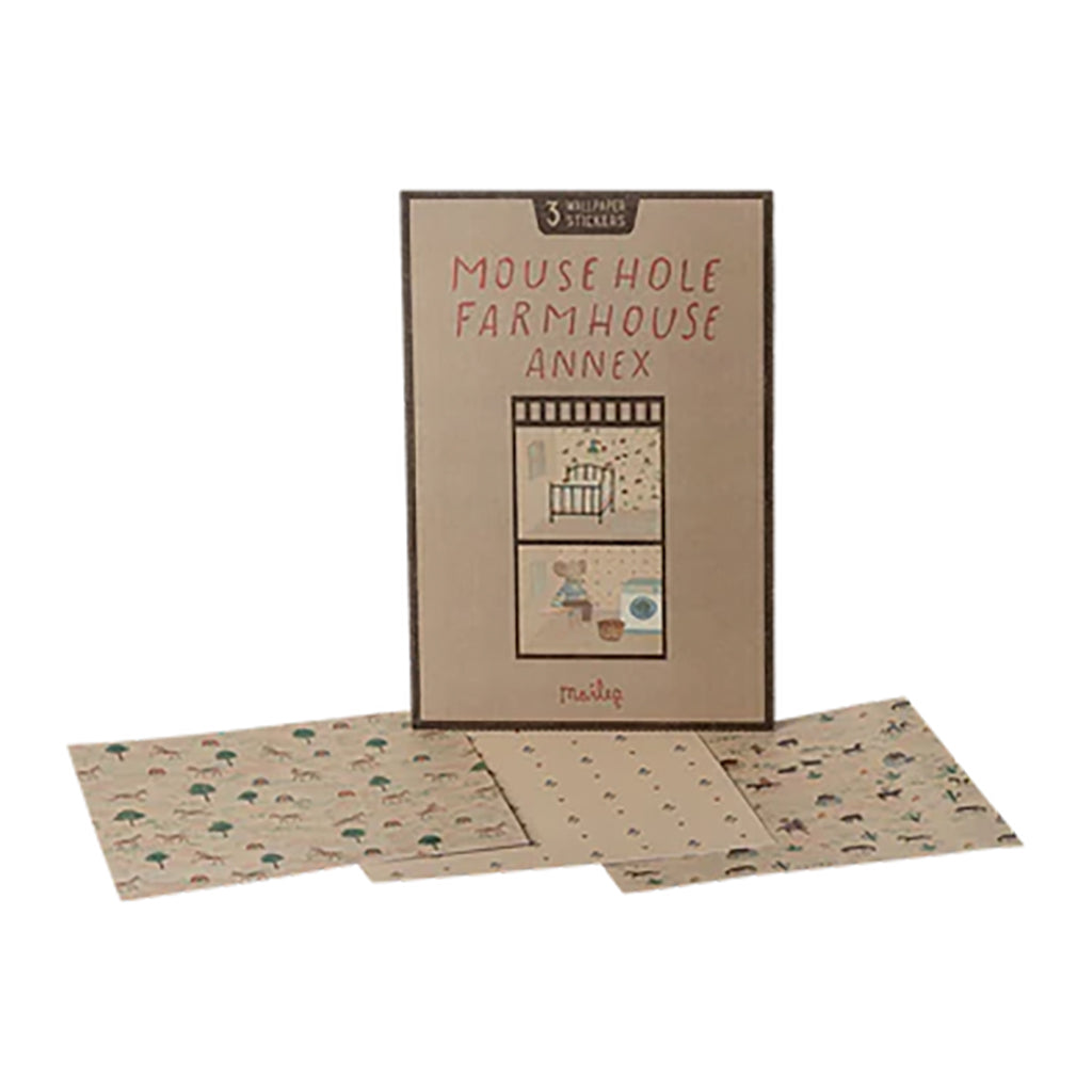 Maileg Toys Mouse Dollhouse Wallpaper Mouse Hole Farmhouse Annex