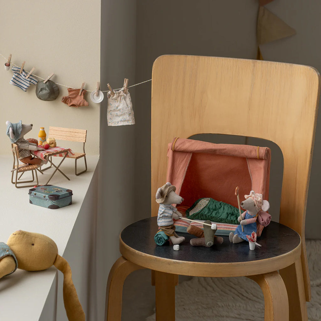 Maileg Toys Mouse Outdoor Happy Camper Tent Orange