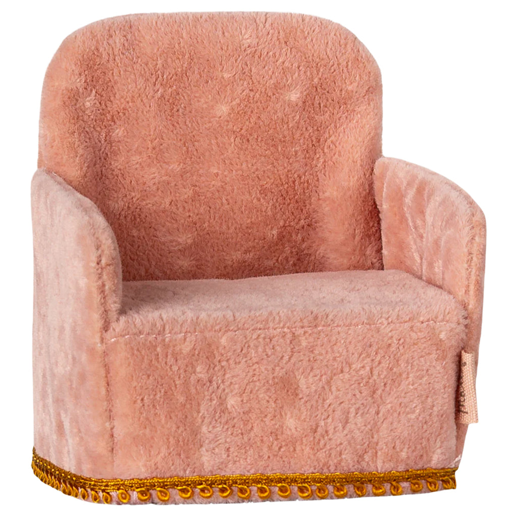 Maileg Toys Mouse Miniature Folding Chair Rose Pink