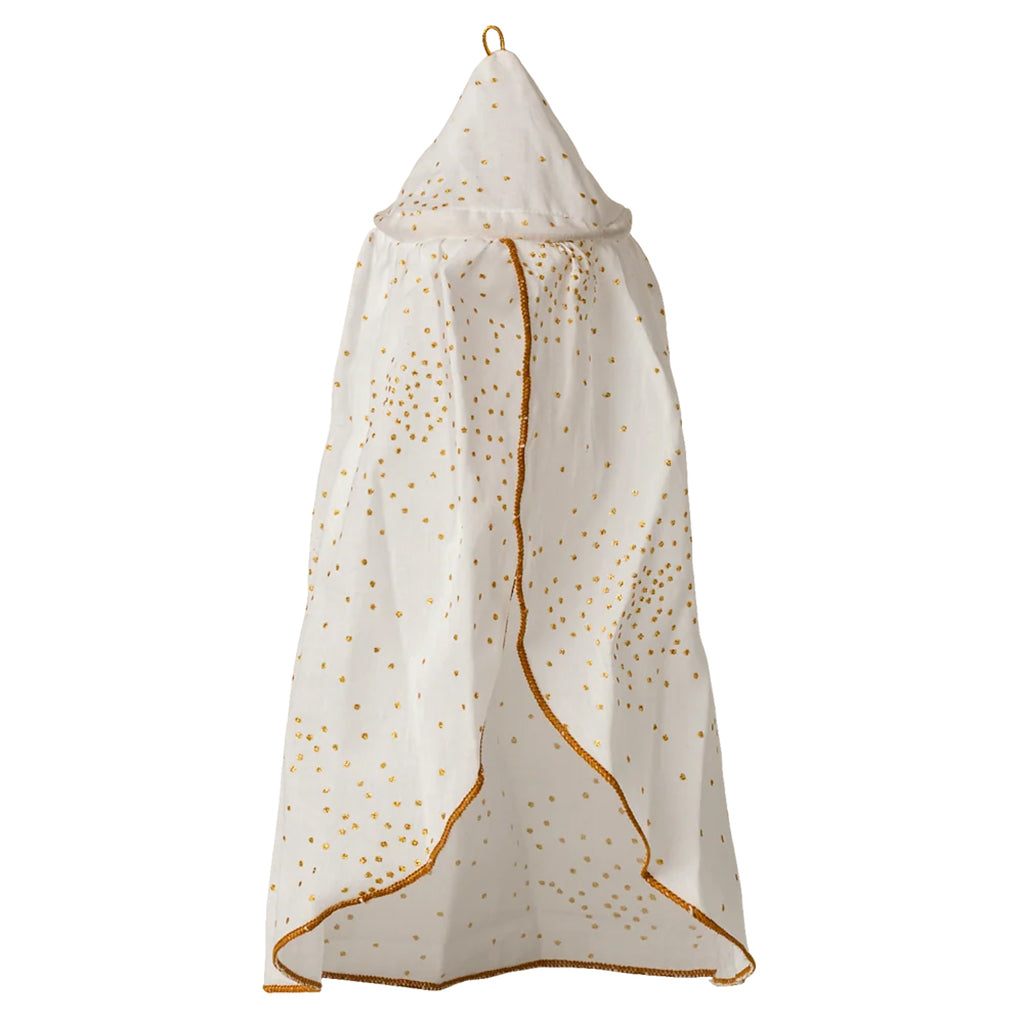 Maileg Toys Mouse Bed Canopy Miniature Off-White