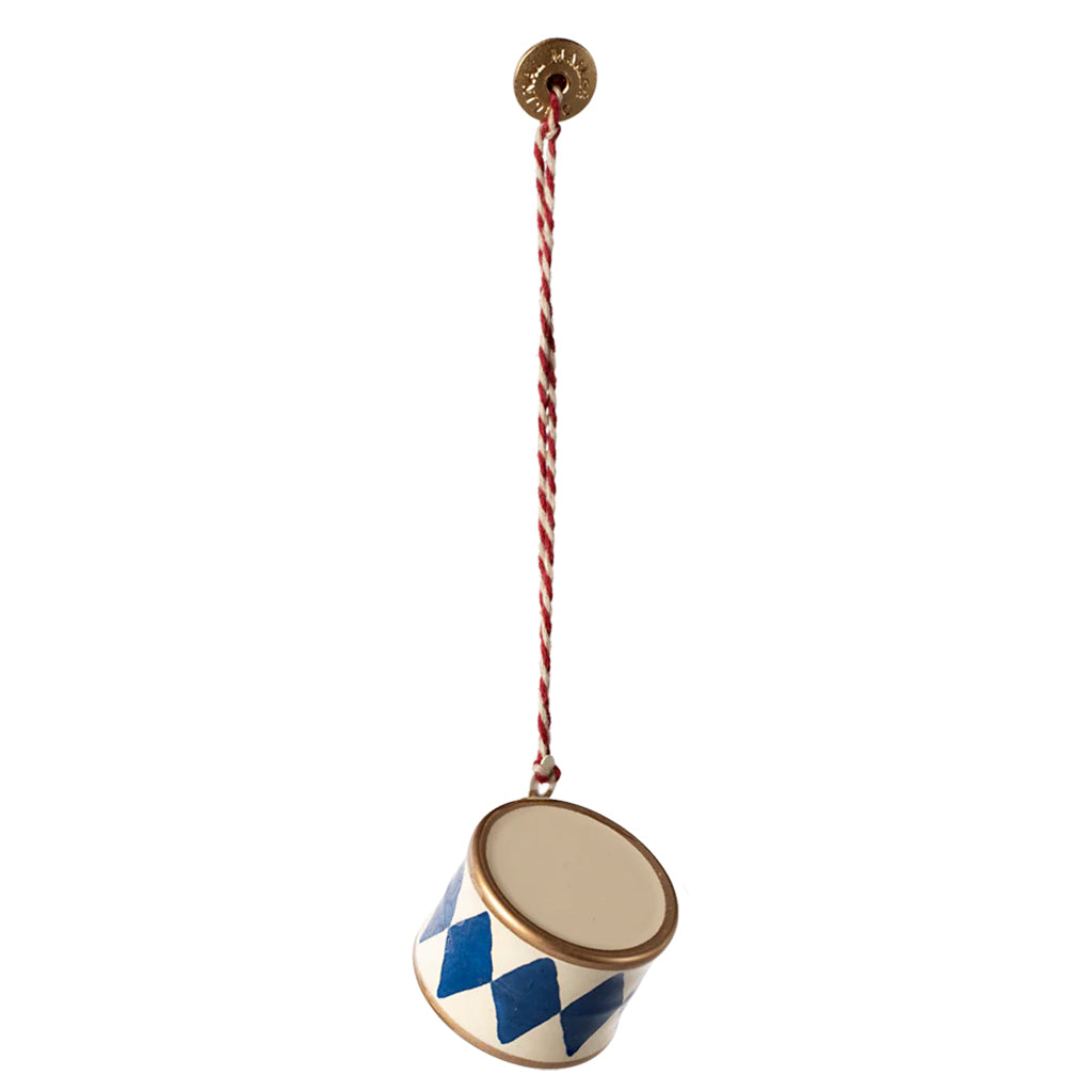 Maileg Toys Christmas Ornament Drum Small Dark Blue