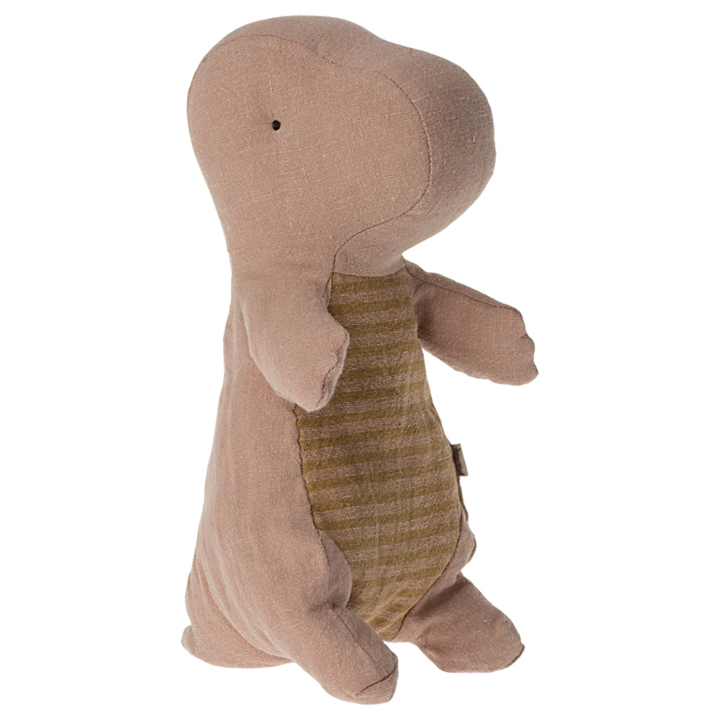 Maileg Toys Small Gantosaurus Soft Toy In Egg Old Rose Pink