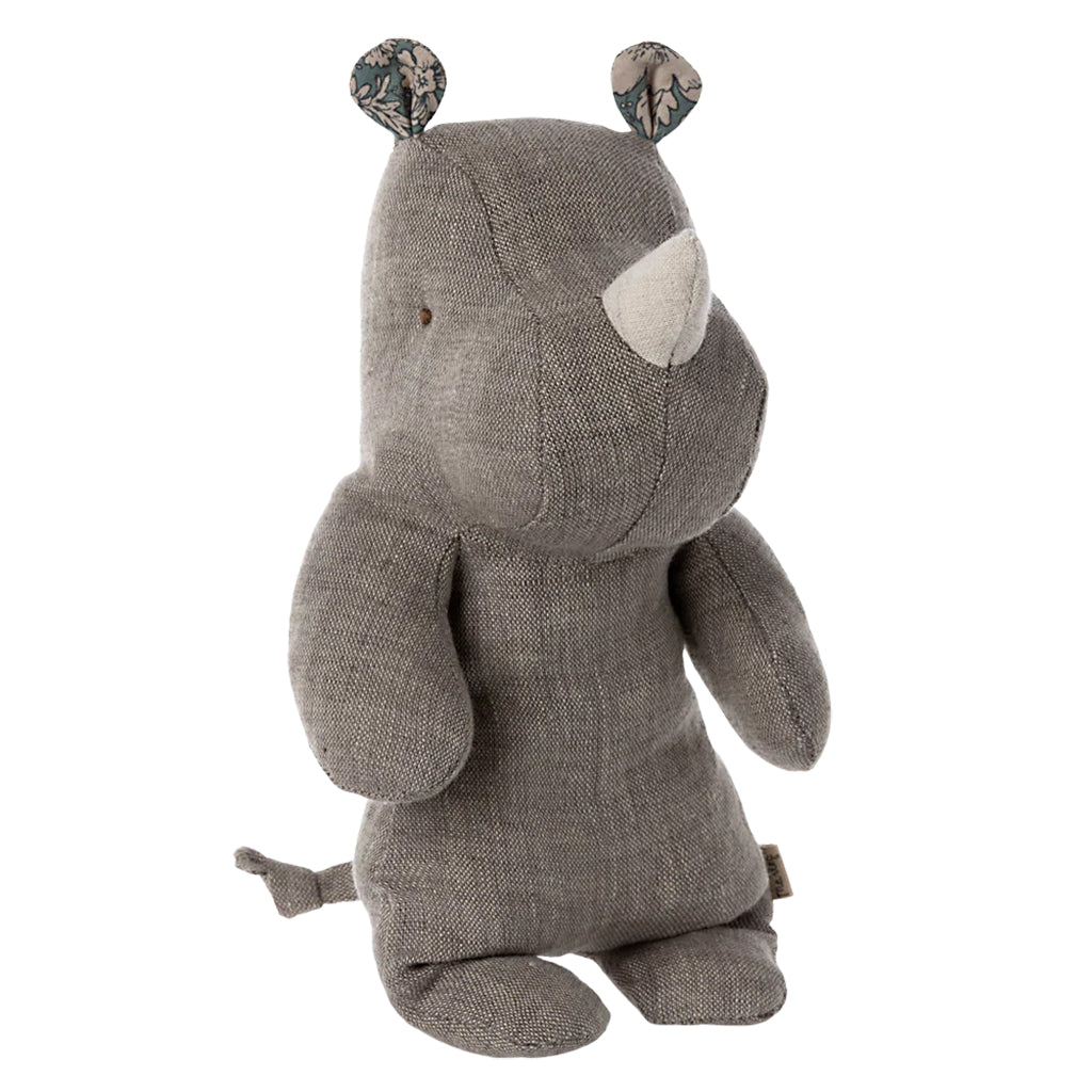 Maileg Toys Safari Friends Small Rhino Soft Toy Grey