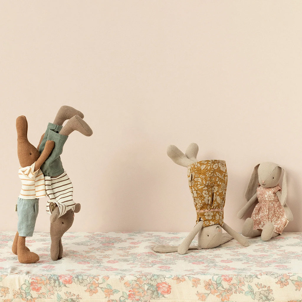 Maileg Toys Bunny Size 1 Soft Toy Classic Flower Dress